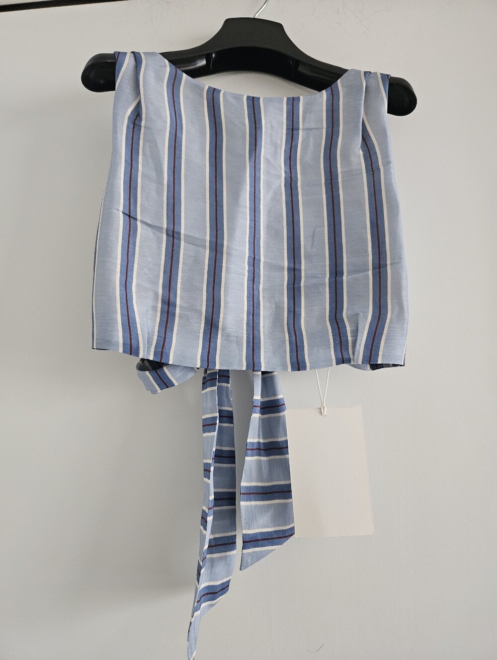 Sezane Claire Top, Burgundy Blue Stripe, New With Tags, Size 2 - Picture 3 of 4